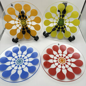 SagaForm Lotta Odelius Juicy Flower Swedish 8” Plates SET of 4